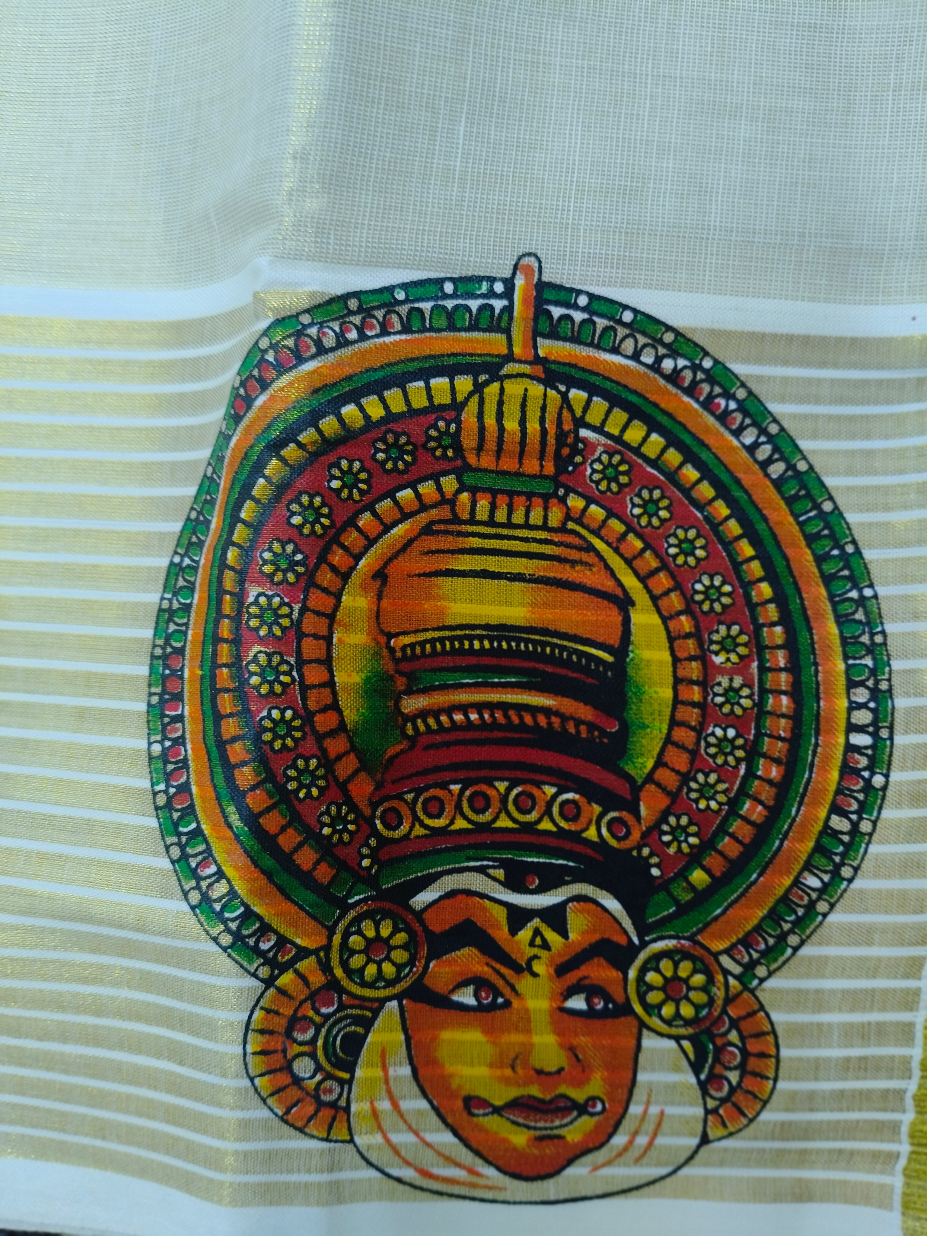 Kathakali Tissue Kasavu