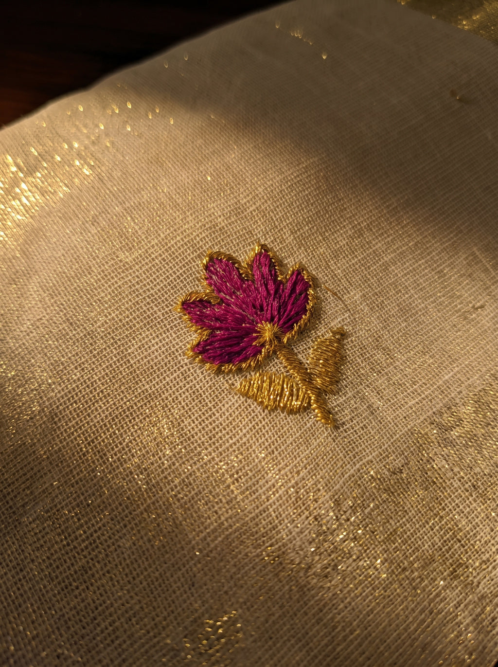 Haripriya Tissue Kasavu Purple