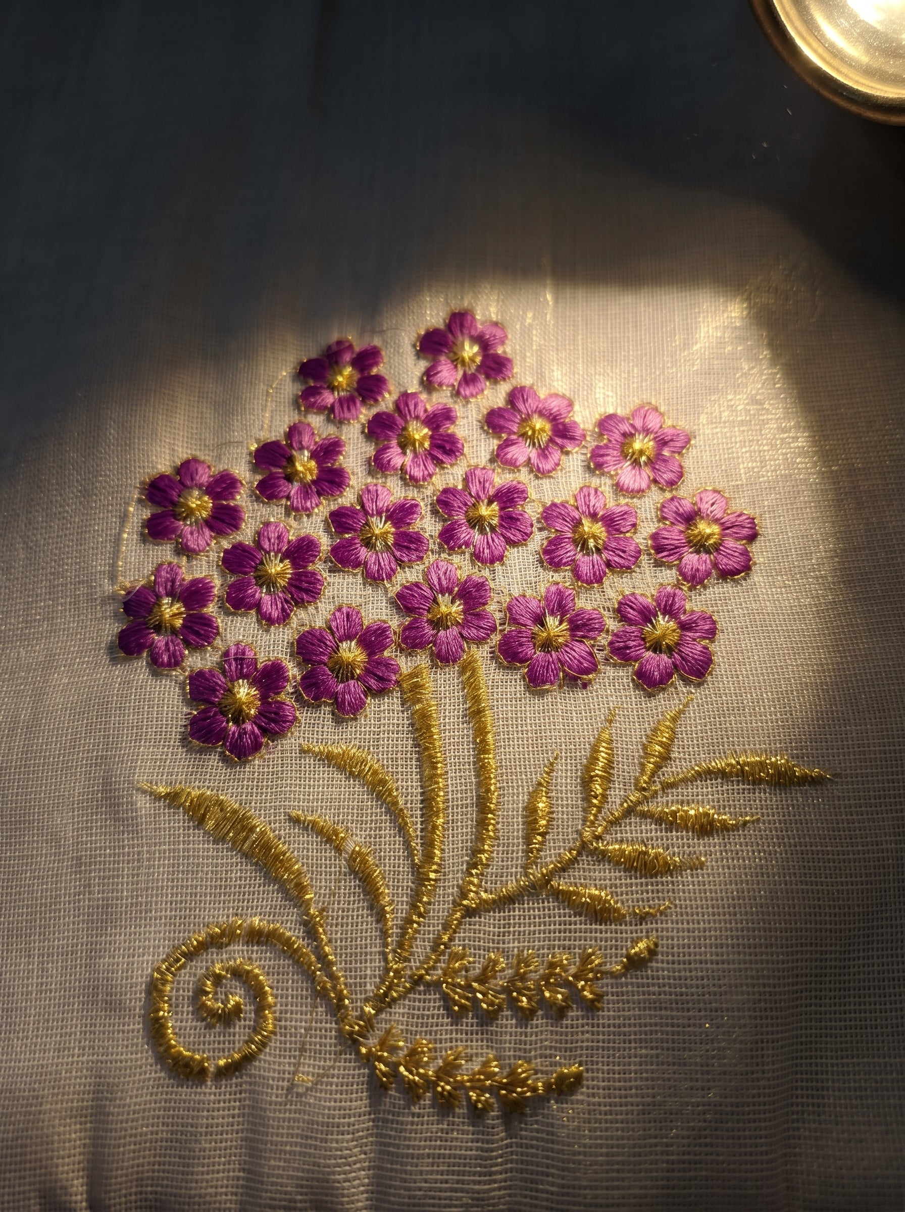 Haripriya Tissue Kasavu Purple