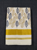 Vanamala Cotton Kasavu Blue
