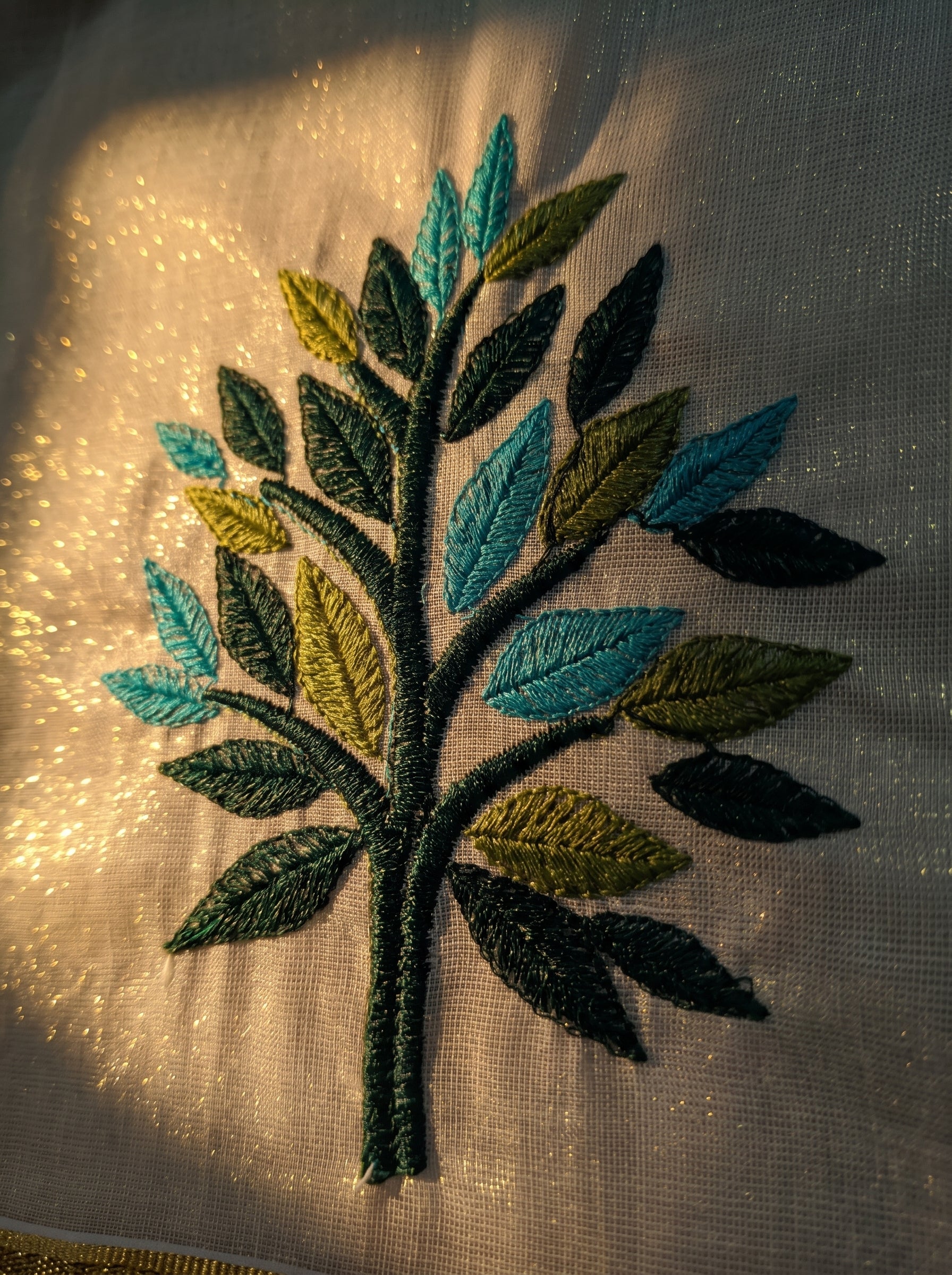 Vanaraji Tissue Kasavu Dark Green