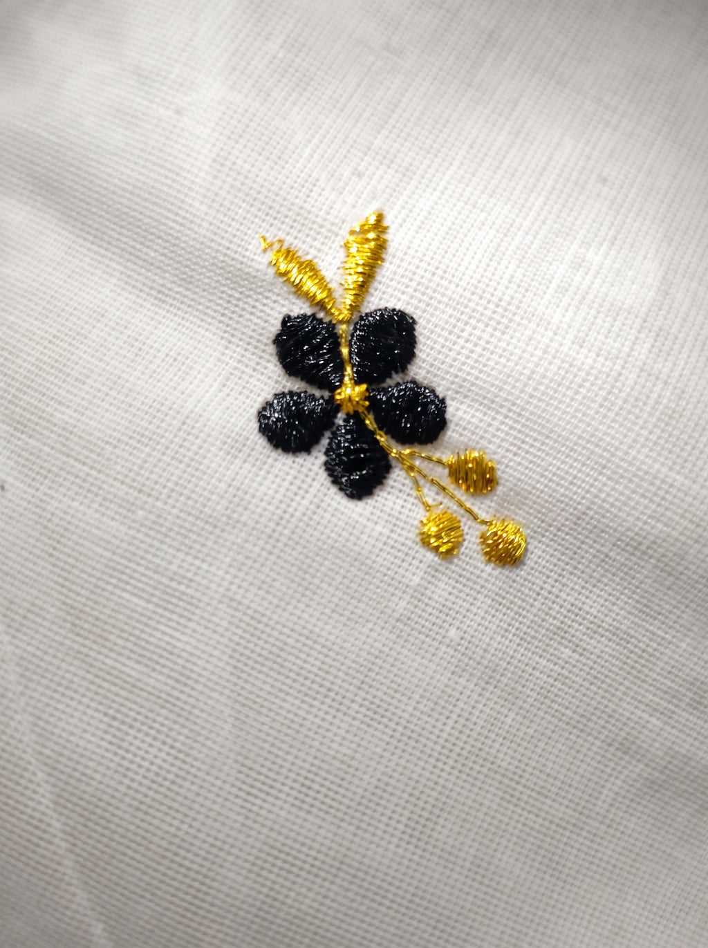Pushpavalli Cotton Kasavu Black