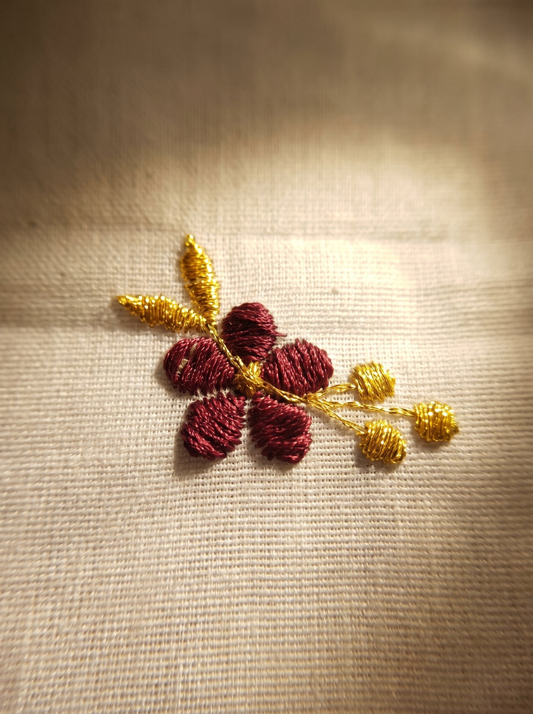 Pushpavalli Cotton Kasavu Red