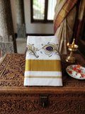 Neelamayura Cotton Kasavu Purple