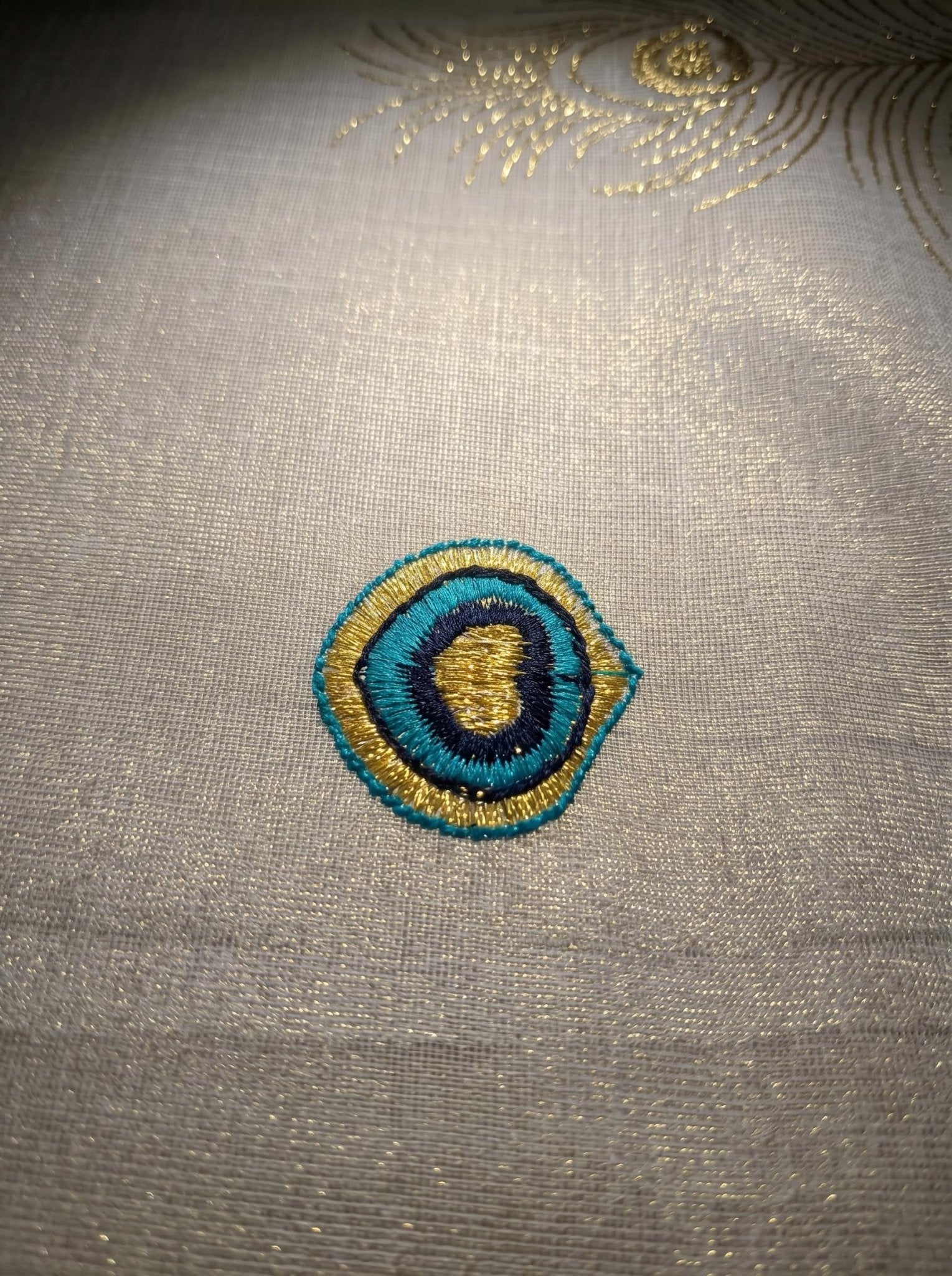 Mayoorika Tissue Kasavu Blue - Authentic Kerala Saree | Kasavu Saree | House Of Keralam