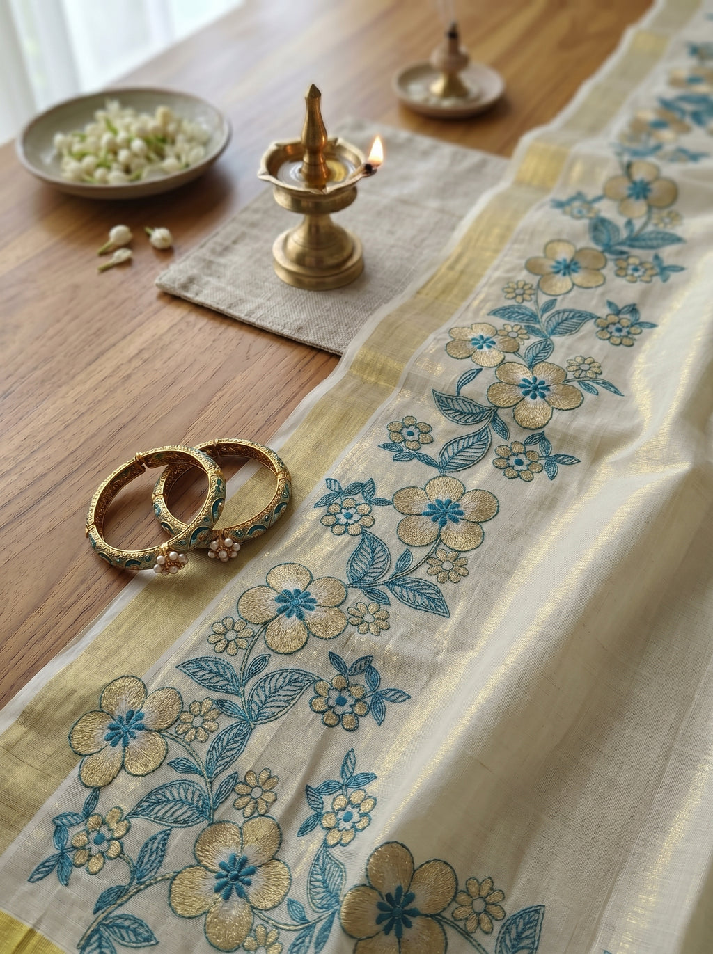 Pushpanjali Tissue Kasavu