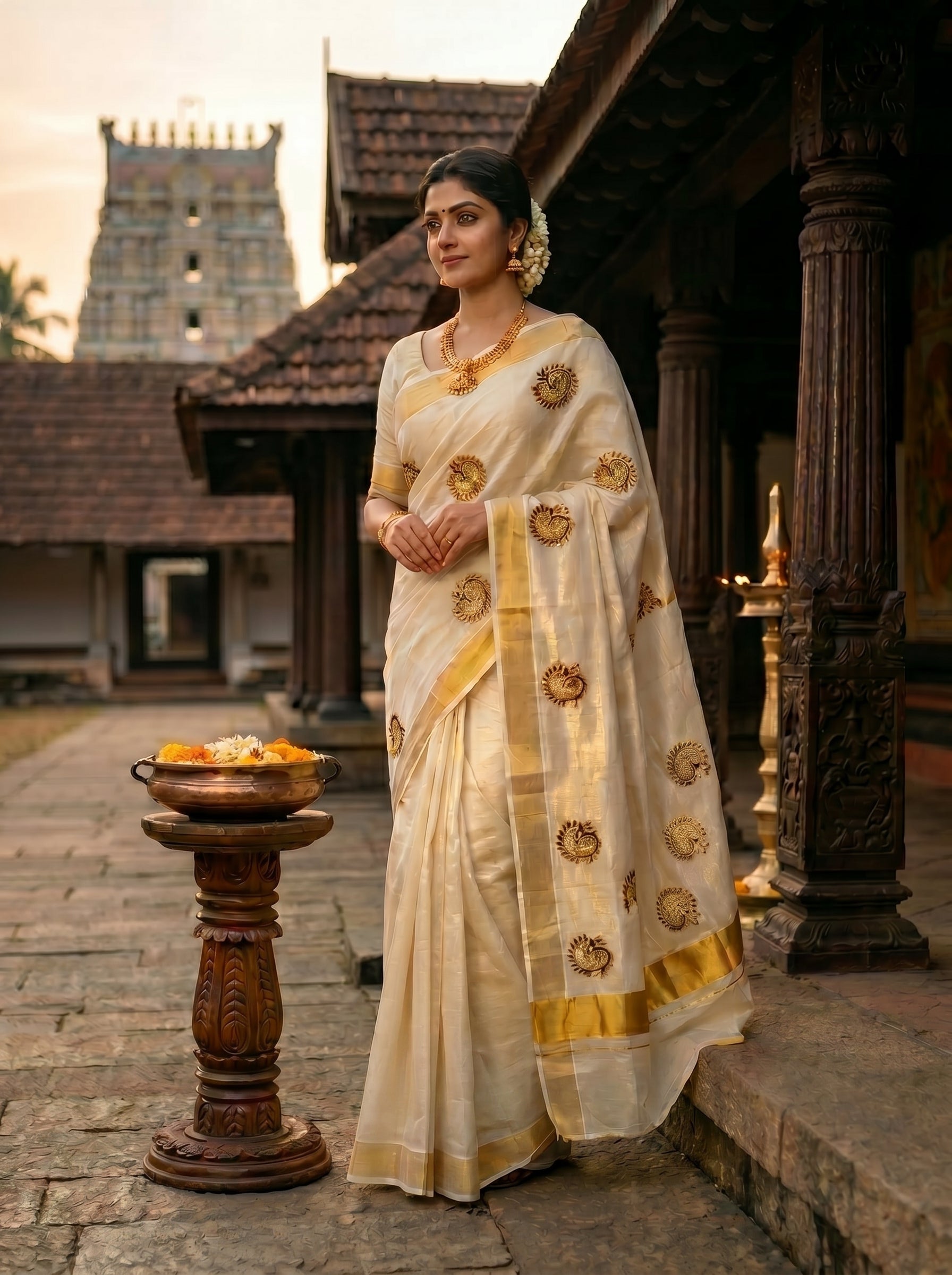Mayura  Tissue Kasavu