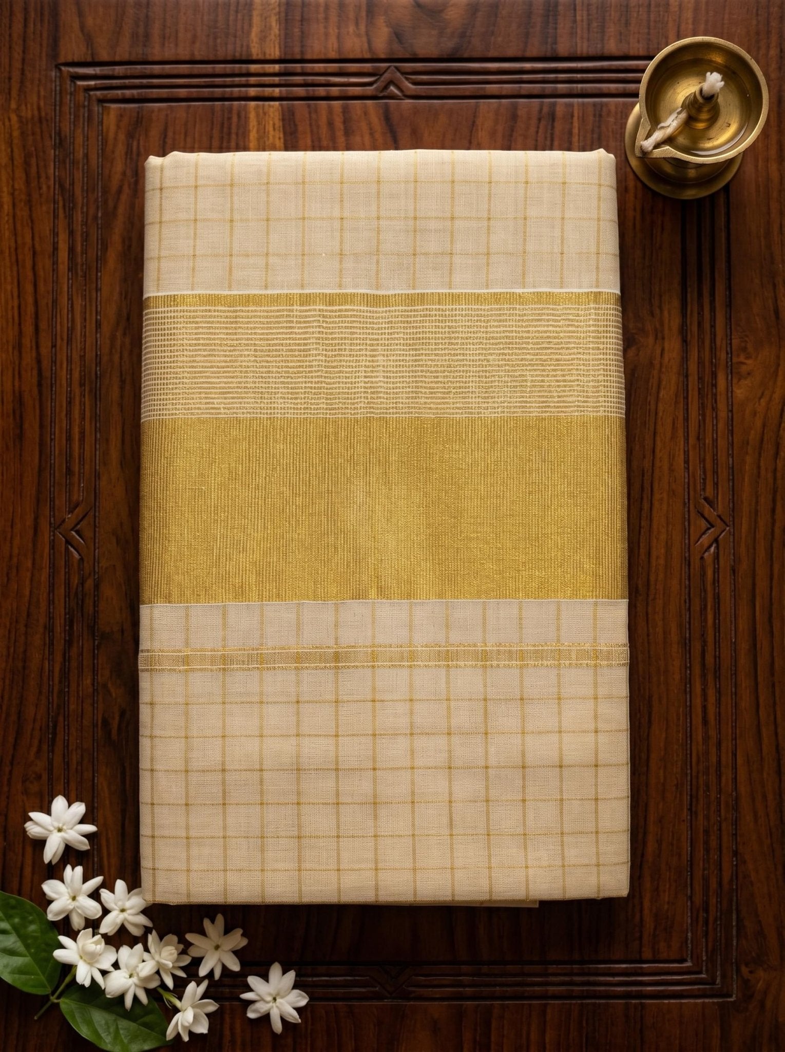 Svarnarekha Tissue Kasavu - Authentic Kerala Saree | Kasavu Saree | House Of Keralam